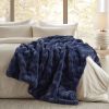 1 PC 50x60" Vivienne Faux Fur Throw Navy