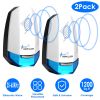 2 Pack Ultrasonic Pest Repeller with Night light Plug In Pest Mice Repellent Indoor Roach Bed Bug Mouse Rodent Mosquito Killer for Bedroom Garage Ware