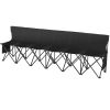 VEVOR 6 Seat Portable Folding Sport Bench Outdoor Camping Chair with Carry Bag