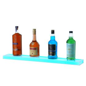 VEVOR Wall Mounted LED Lighted Liquor Bottle Display Home Bar Shelf 30" 1-Step