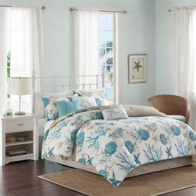 7 Piece Cotton Sateen Comforter Set