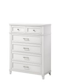 White 5 Drawer Chest