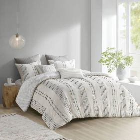 3 Piece Cotton Jacquard Comforter Set
