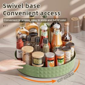A Multifunctional Rotating Seasoning Rack For The Corner Of The Kitchen Countertop, Which Can Be Used To Store Bottles Of Oil, Salt