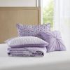 4 PCS King/Cal King Seersucker Quilt Set with Throw