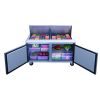 DSP60-24M-S2  Commercial Salad Prep table  Refrigerator made by stainless steel