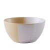 (2 pack) Yellow Hayes Cereal Stoneware Bowl