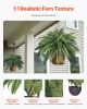 Artificial Boston Ferns Large Plastic Fern 80 Branches Indoor Outdoor Decor