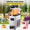 VEVOR Commercial Slushy Machine, 6L/1.6 Gallons 25 Cups Single-Bowl, 300W 110V, Stainless Steel Margarita Smoothie Frozen Drink Maker