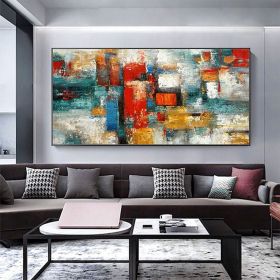 Hand Oil Paintings Wall Art On Canvas Wall Art Decoration Modern Abstract Picture For Home Living Room hallway bedroom luxurious decorative painting (size: 40X80cm)