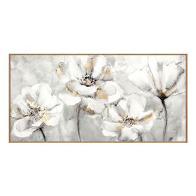 100% Hand Painted Abstract Flower Art Oil Painting On Canvas Wall Art Frameless Picture Decoration For Live Room Home Decor Gift (size: 40X80cm)