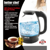 Better Chef 7-Cup Cordless Electric Borosilicate Glass Kettle with LED Light