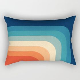 Color Lines Rectangle Pillow (size: SMALL 17" X 12")