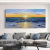 Oil Painting Hand Painted Horizontal Panoramic Abstract Modern Rolled Canvas Home hallway living room bedroom wall art