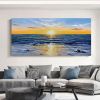 Oil Painting Hand Painted Horizontal Panoramic Abstract Modern Rolled Canvas Home hallway living room bedroom wall art